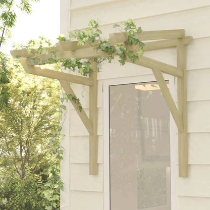 Pérgola De Puerta Madera Maciza De Pino