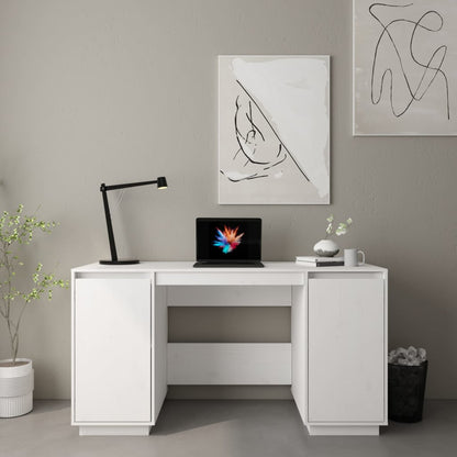 Escritorio Madera Maciza De Pino 140X50X75 Cm