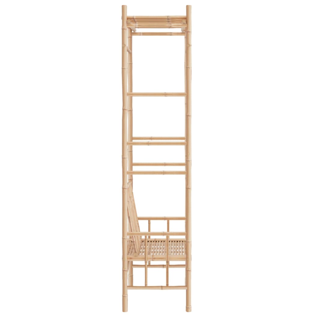 Banco De Jardín Con Pérgola Bambú 116 Cm
