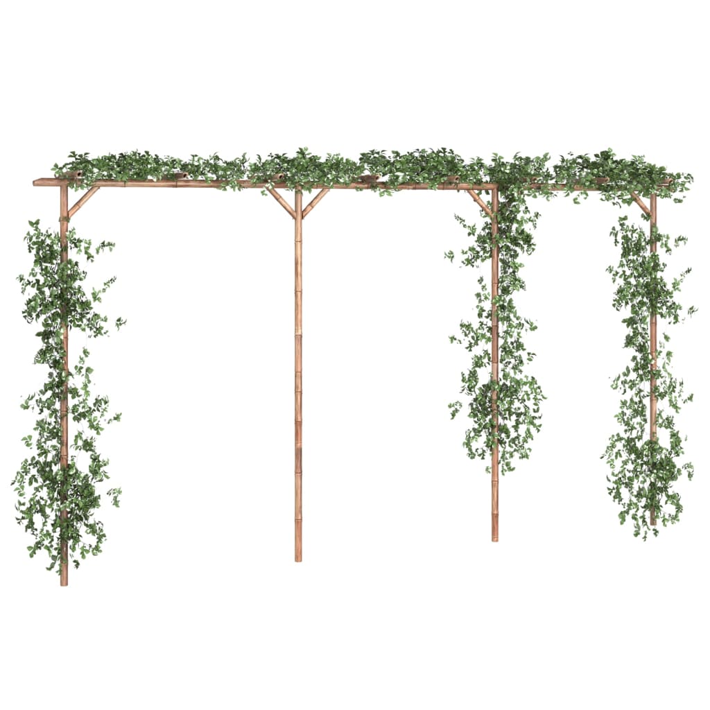 Pérgola De Bambú 385X40X205 Cm