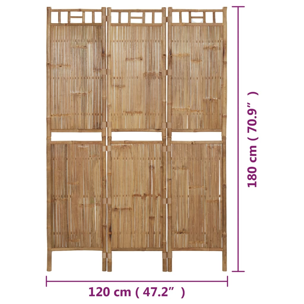 Biombo Divisor De 3 Paneles