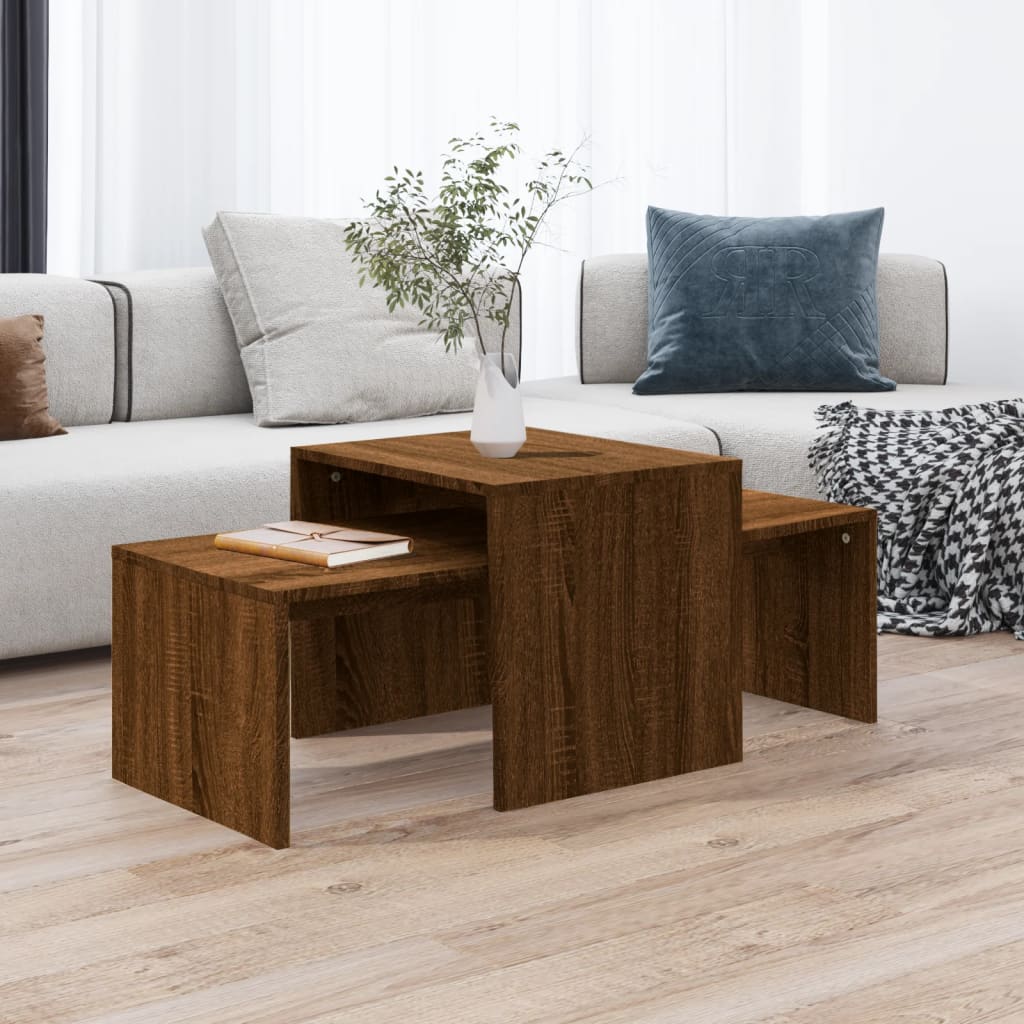 Mesa De Centro Madera De Ingeniería 100X48X40 Cm