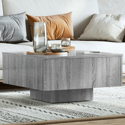 Mesa De Centro Madera De Ingeniería Envejecida 60X60X31,5 Cm