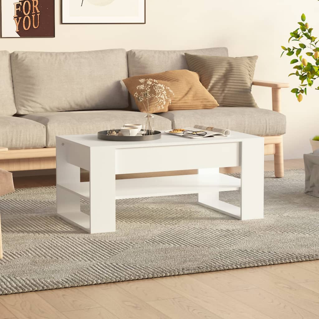 Mesa De Centro Madera De Ingeniería 102X55X45 Cm