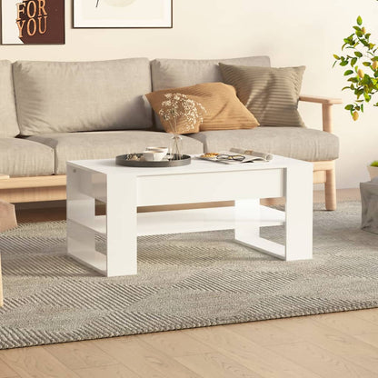 Mesa De Centro Madera De Ingeniería 102X55X45 Cm