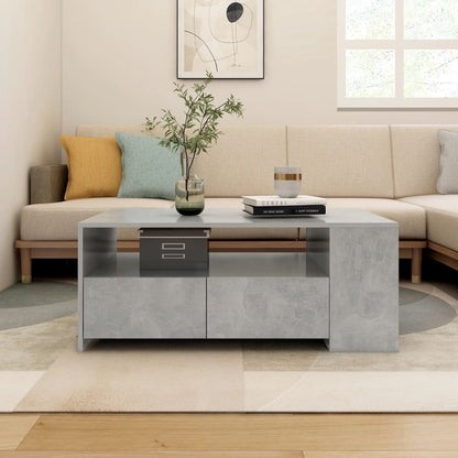 Mesa De Centro Madera De Ingeniería 102X55X42 Cm