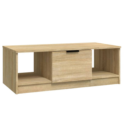 Mesa De Centro Madera De Ingeniería 102X50X36 Cm