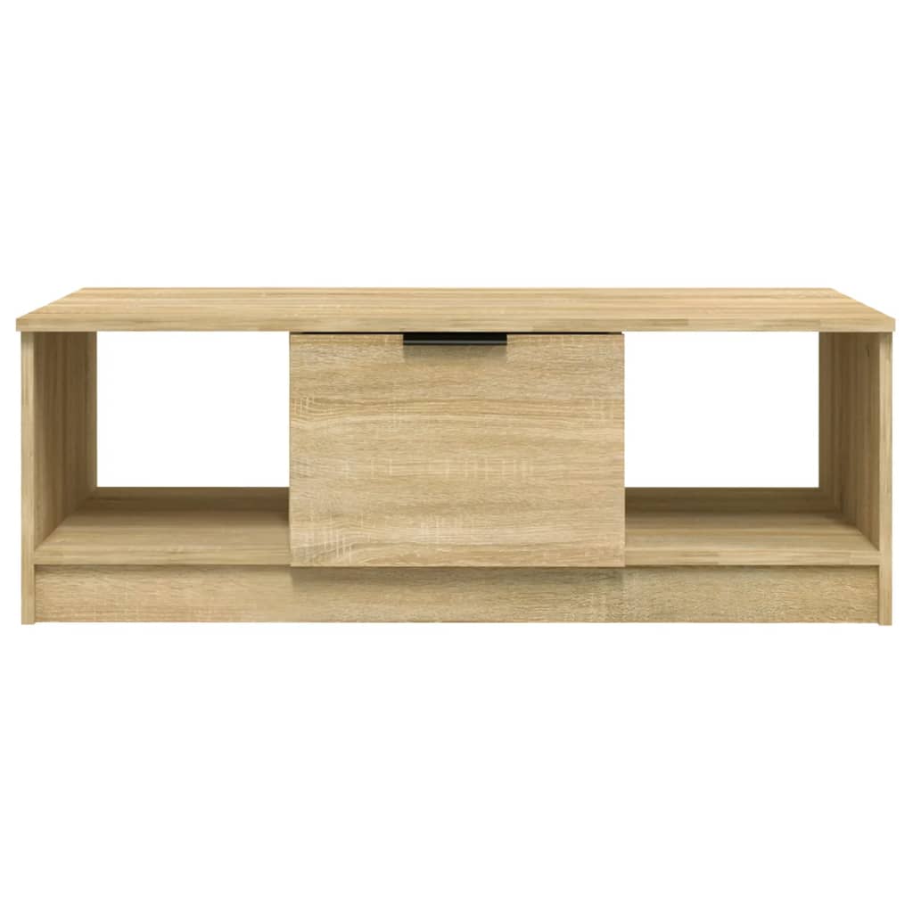 Mesa De Centro Madera De Ingeniería 102X50X36 Cm