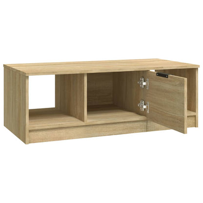Mesa De Centro Madera De Ingeniería 102X50X36 Cm