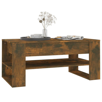 Mesa De Centro Madera De Ingeniería 102X55X45 Cm