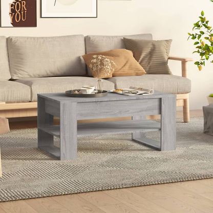 Mesa De Centro Madera De Ingeniería 102X55X45 Cm