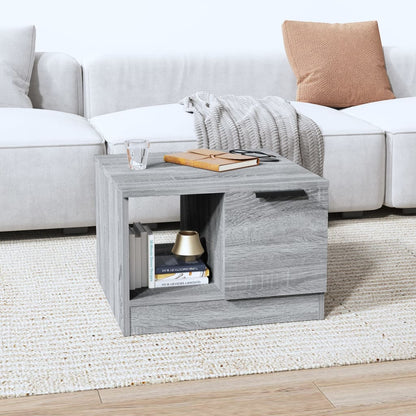 Mesa De Centro Madera De Ingeniería Envejecida 50X50X36 Cm