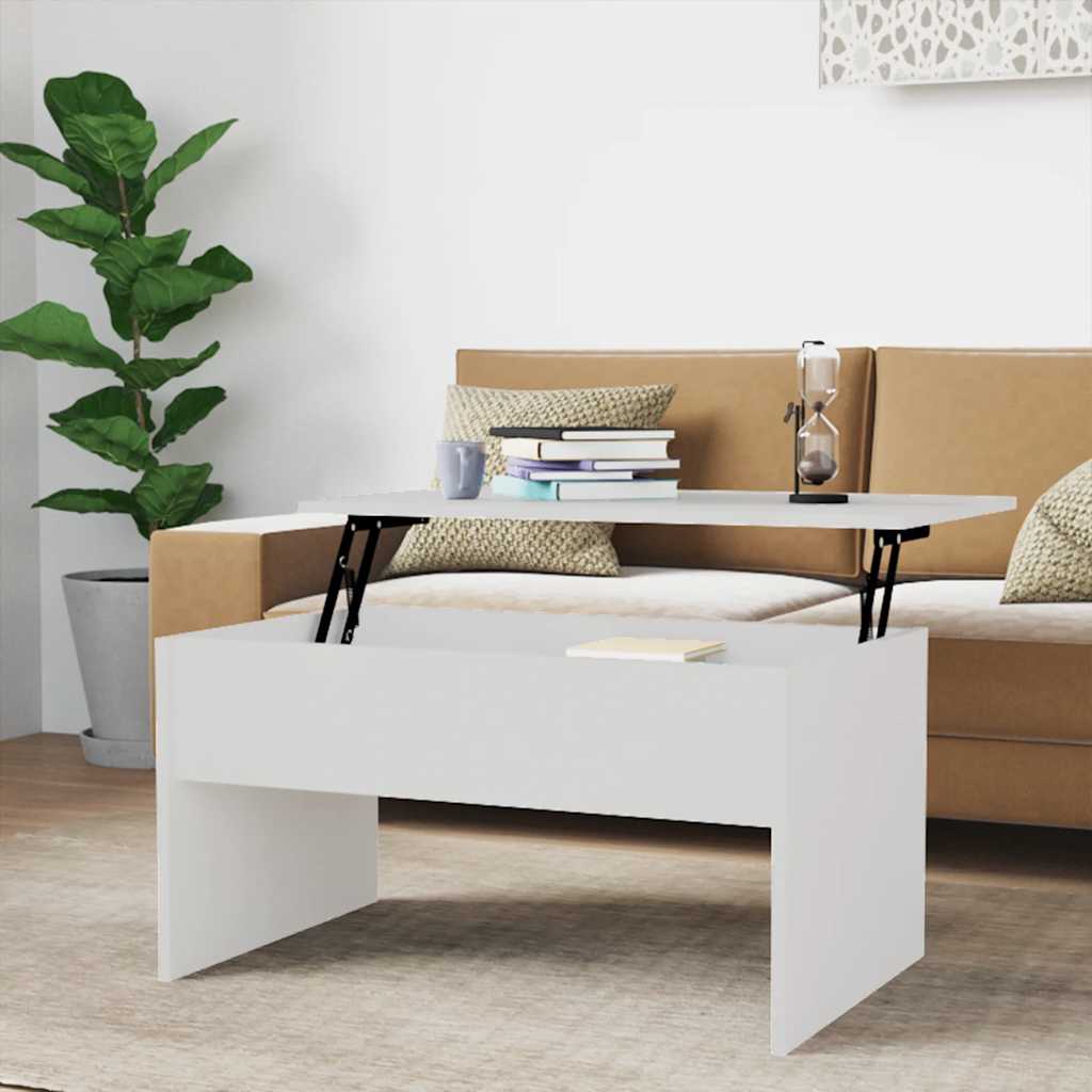 Mesa De Centro Madera Ingeniería 80X50,5X41,5 Cm