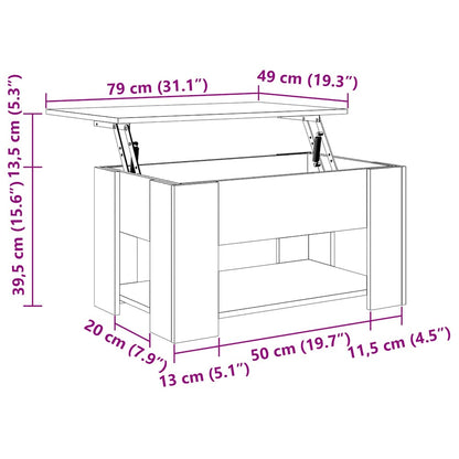 Mesa De Centro Madera De Ingeniería
