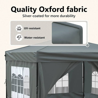 Carpa De Fiesta Plegable Con Paredes Laterales