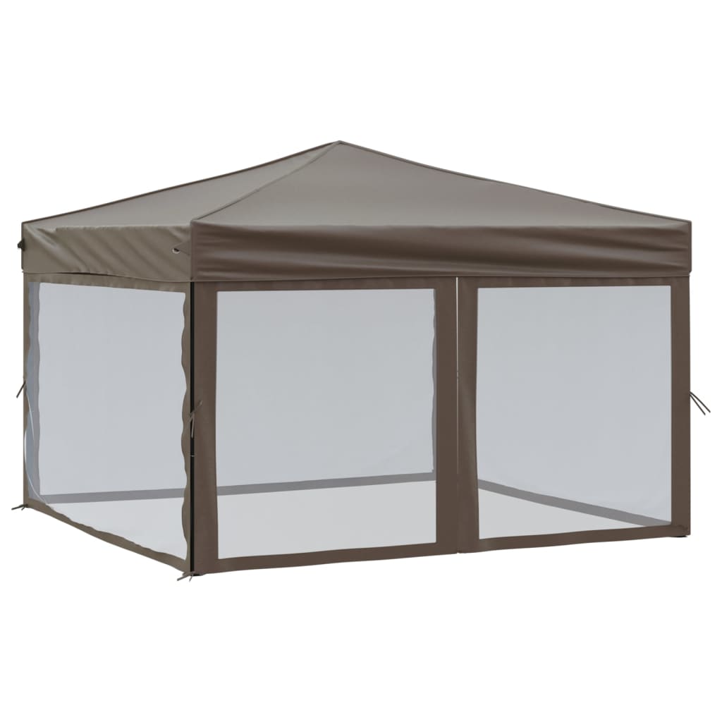 Carpa Para Fiestas Plegable Con Paredes Gris