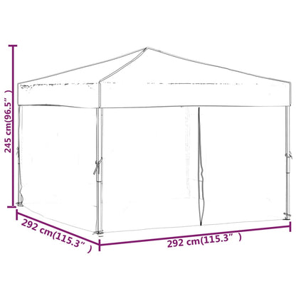 Carpa Para Fiestas Plegable Con Paredes Gris