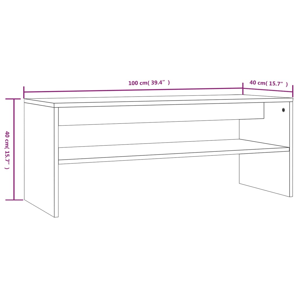 Mesa De Centro Madera Contrachapada