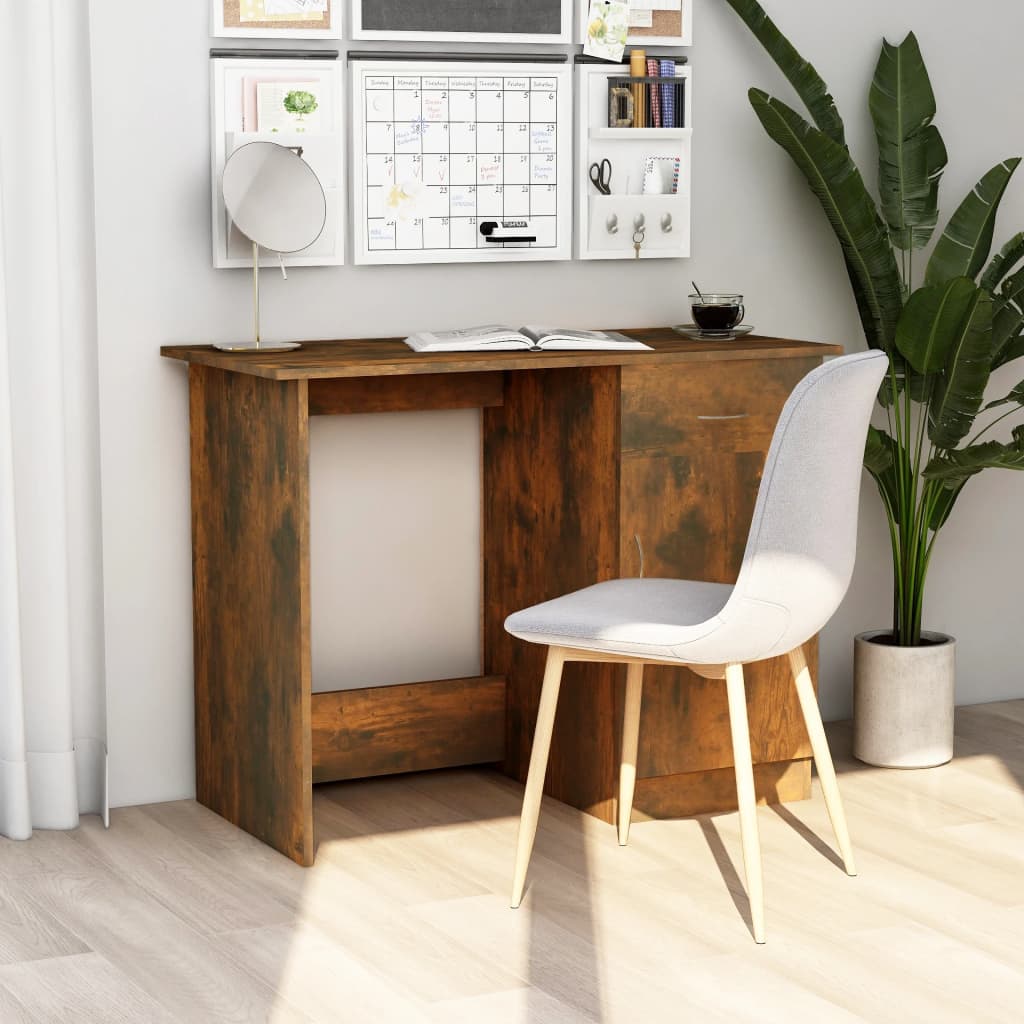 Escritorio De Madera De Ingeniería Envejecida 100X50X76 Cm