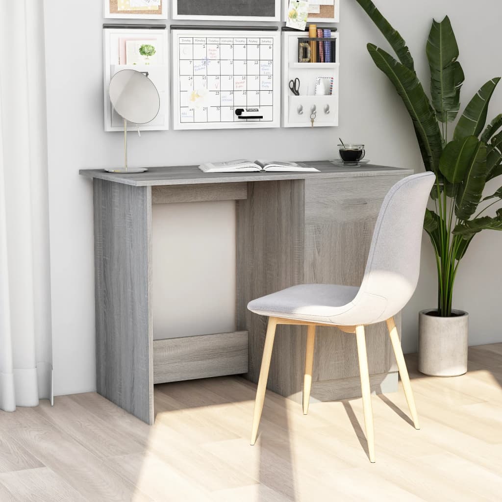 Escritorio De Madera De Ingeniería Envejecida 100X50X76 Cm