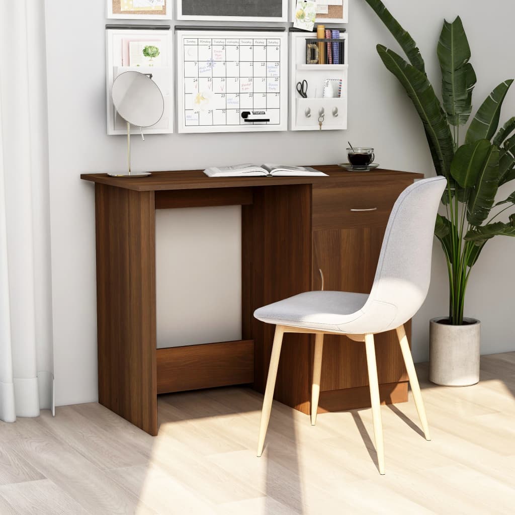 Escritorio De Madera De Ingeniería Envejecida 100X50X76 Cm