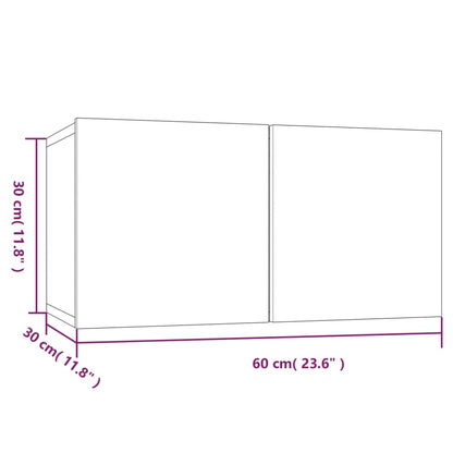 Mueble Tv Colgante Madera Contrachapada 60X30X30Cm