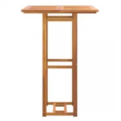Mesa Alta De Terraza Madera Maciza De Acacia 75X75X110 Cm