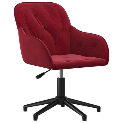 Sillas De Comedor Giratorias 2 Unidades Terciopelo Rojo Tinto