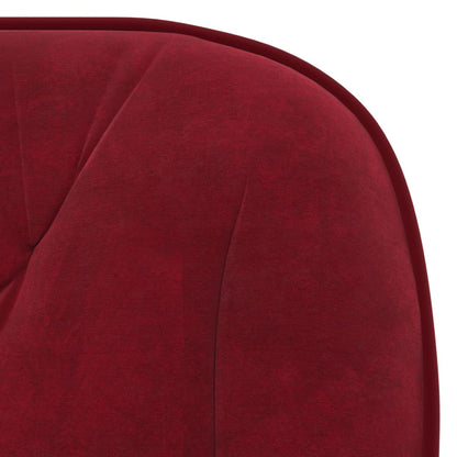 Sillas De Comedor Giratorias 2 Unidades Terciopelo Rojo Tinto
