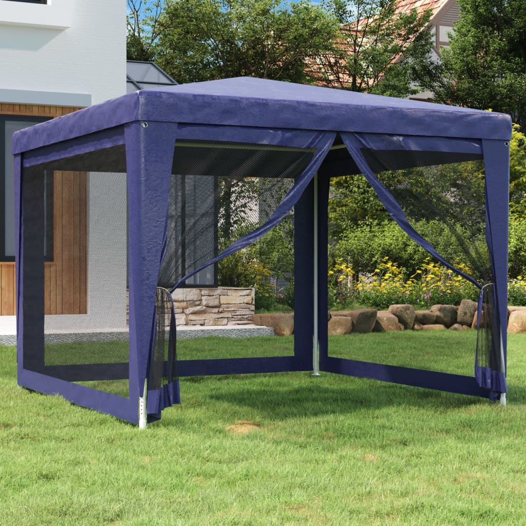 Carpa Para Fiestas 8 Paredes De Malla Hdpe Gris