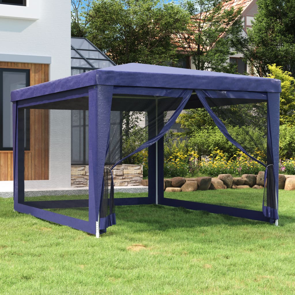Carpa Para Fiestas 8 Paredes De Malla Hdpe Gris