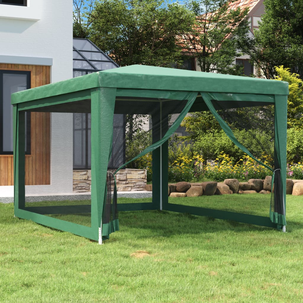 Carpa Para Fiestas 8 Paredes De Malla Hdpe Gris
