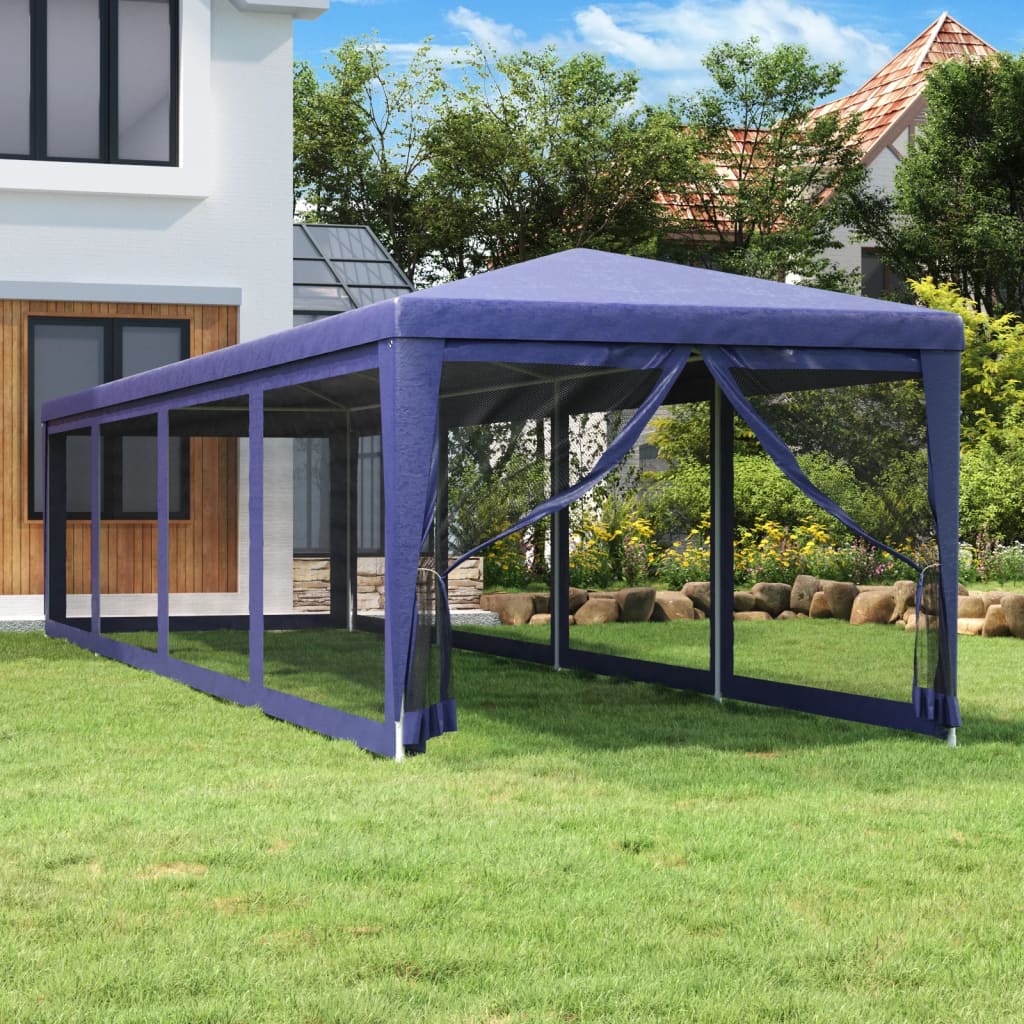 Carpa Para Fiestas 8 Paredes De Malla Hdpe Gris