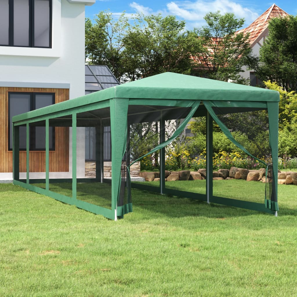Carpa Para Fiestas 8 Paredes De Malla Hdpe Gris