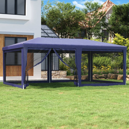 Carpa Para Fiestas 8 Paredes De Malla Hdpe Gris