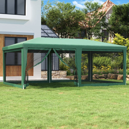 Carpa Para Fiestas 8 Paredes De Malla Hdpe Gris