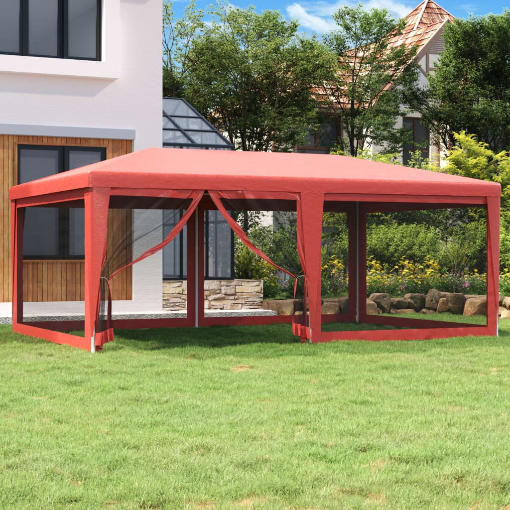 Carpa Para Fiestas 8 Paredes De Malla Hdpe Gris