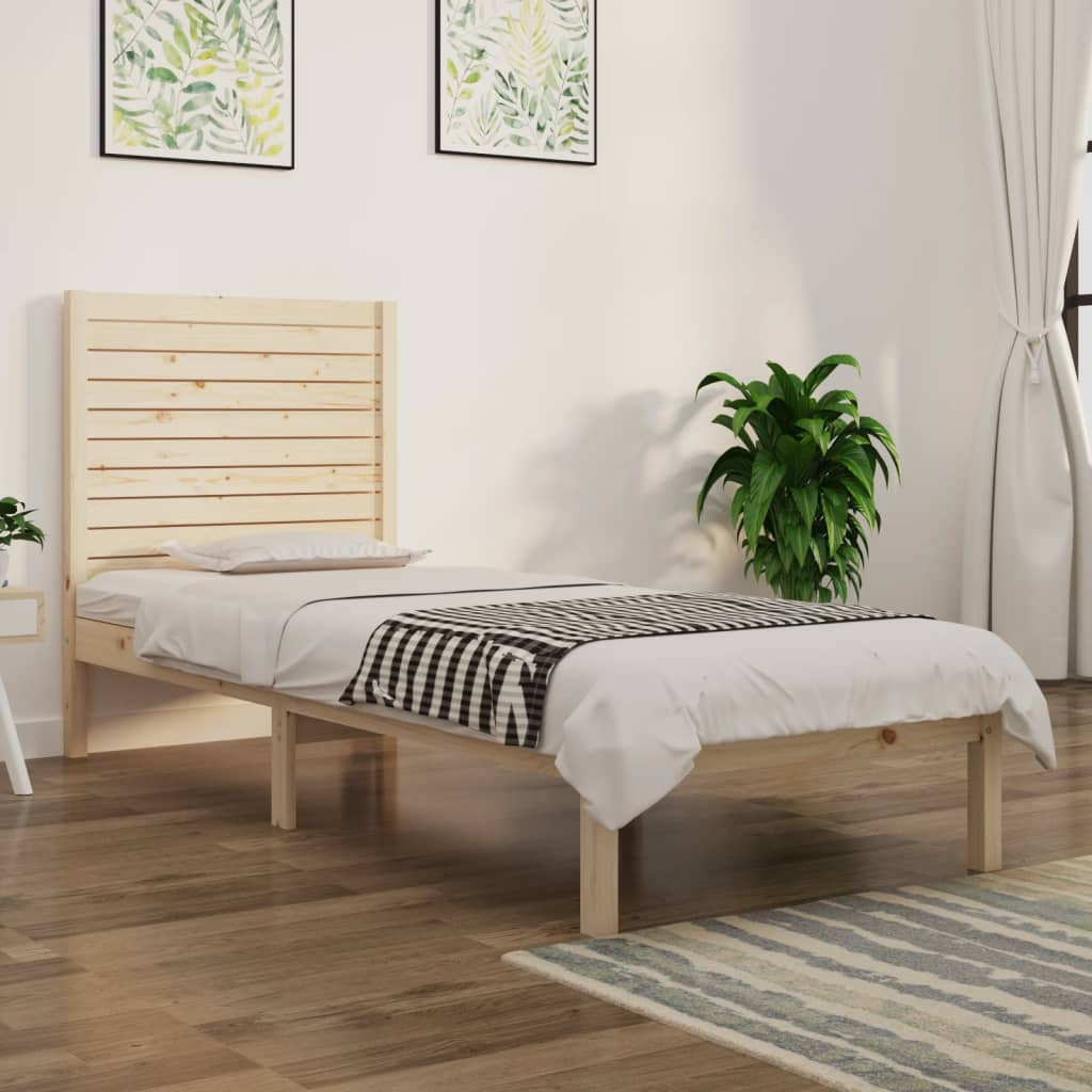 Cama Extralarga Sin Colchón Madera Maciza