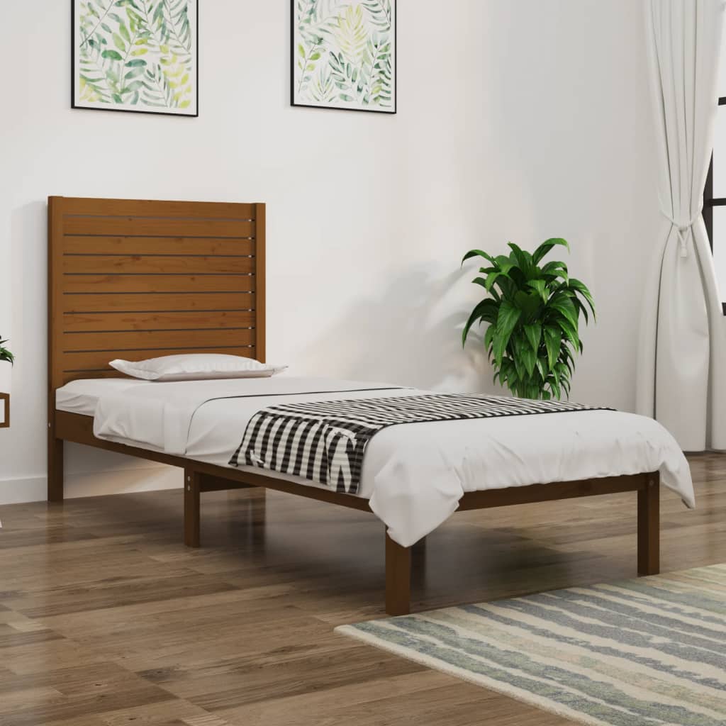 Cama Extralarga Sin Colchón Madera Maciza
