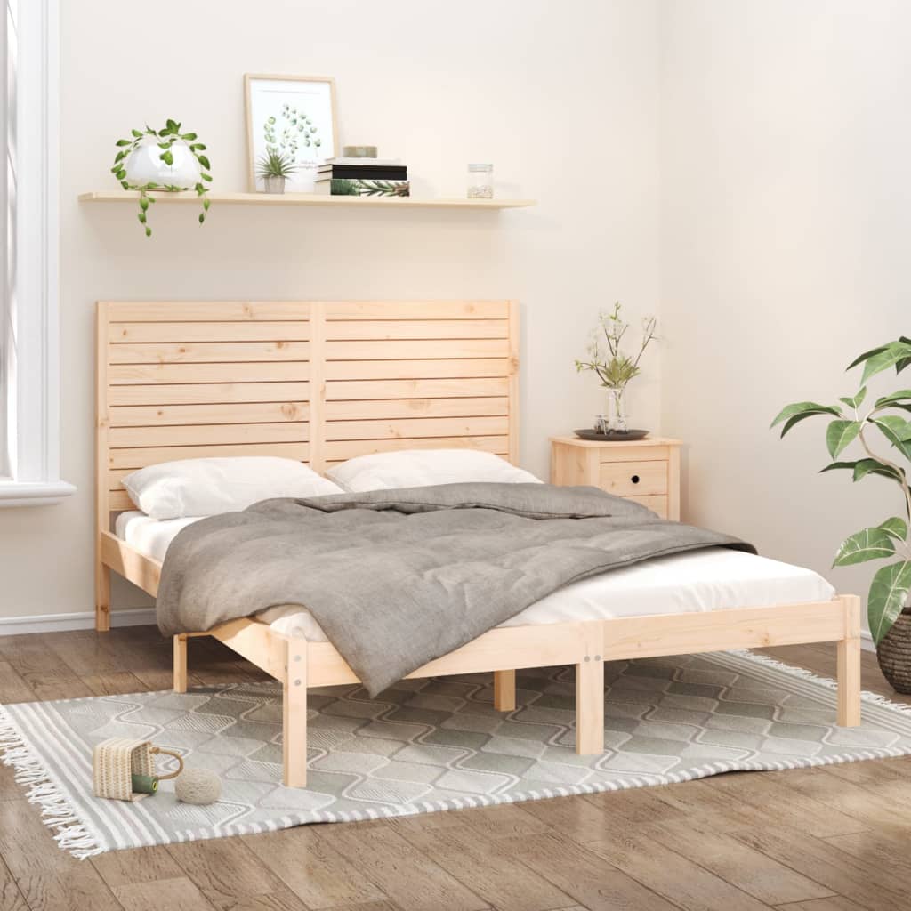 Cama Extralarga Sin Colchón Madera Maciza