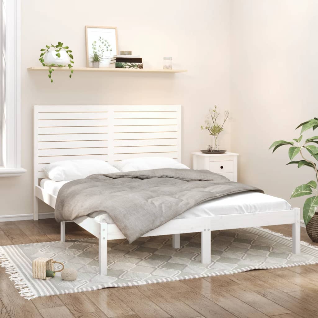 Cama Extralarga Sin Colchón Madera Maciza