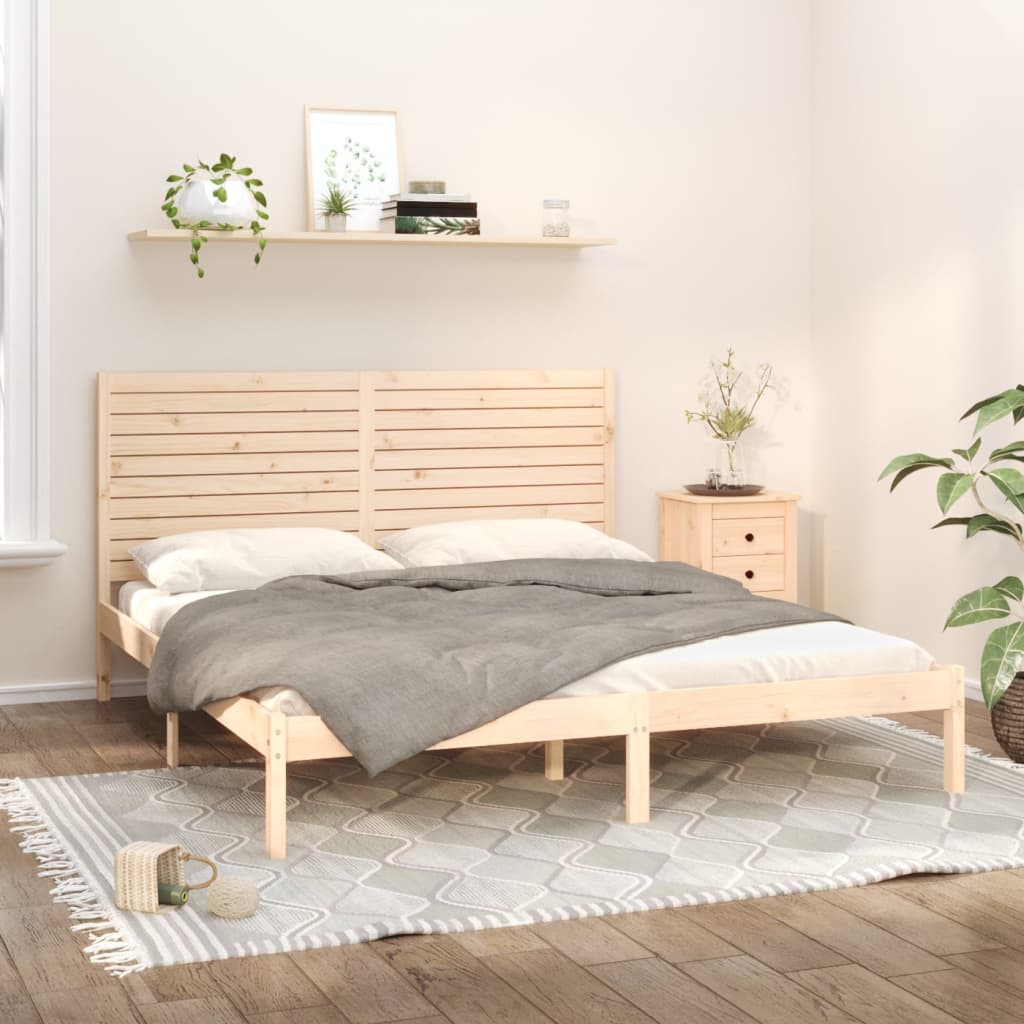 Cama Extralarga Sin Colchón Madera Maciza
