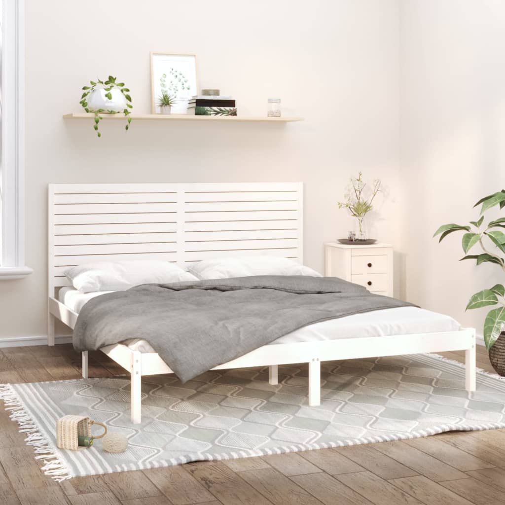 Cama Extralarga Sin Colchón Madera Maciza