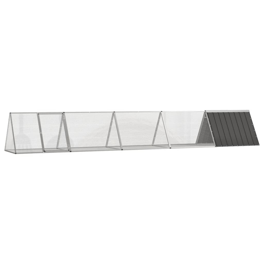 Jaula Para Conejos Acero Galvanizado 403,5X80,5X71 Cm