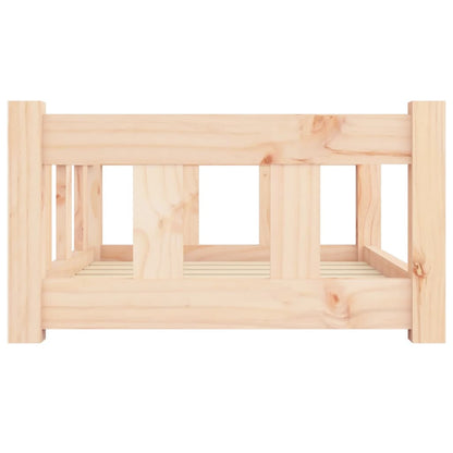Cama Para Perros Madera Maciza De Pino 65,5X50,5X28 Cm