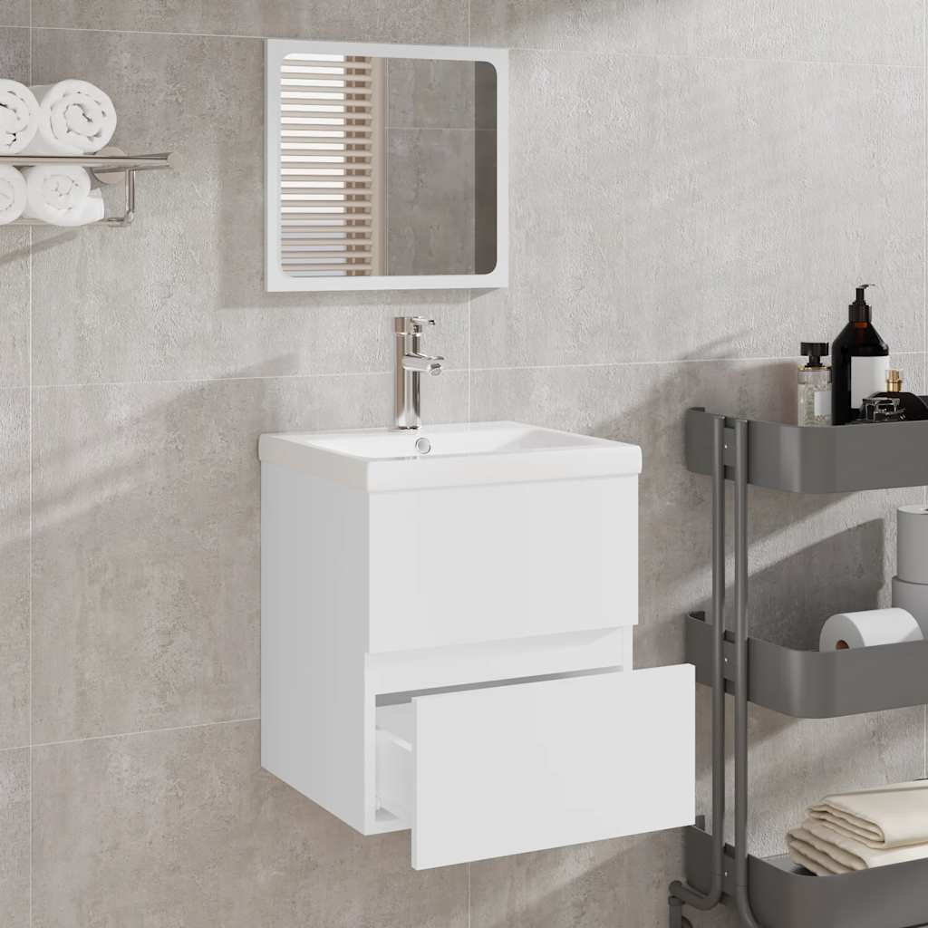 Armario De Baño Con Espejo Madera De Ingeniería