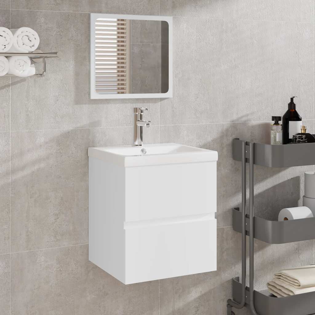 Armario De Baño Con Espejo Madera De Ingeniería