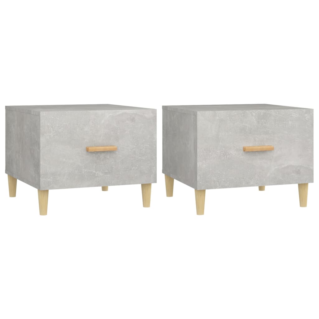 Mesa De Centro 2 Uds Madera Ingeniería 50X50X40Cm