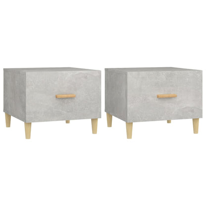 Mesa De Centro 2 Uds Madera Ingeniería 50X50X40Cm
