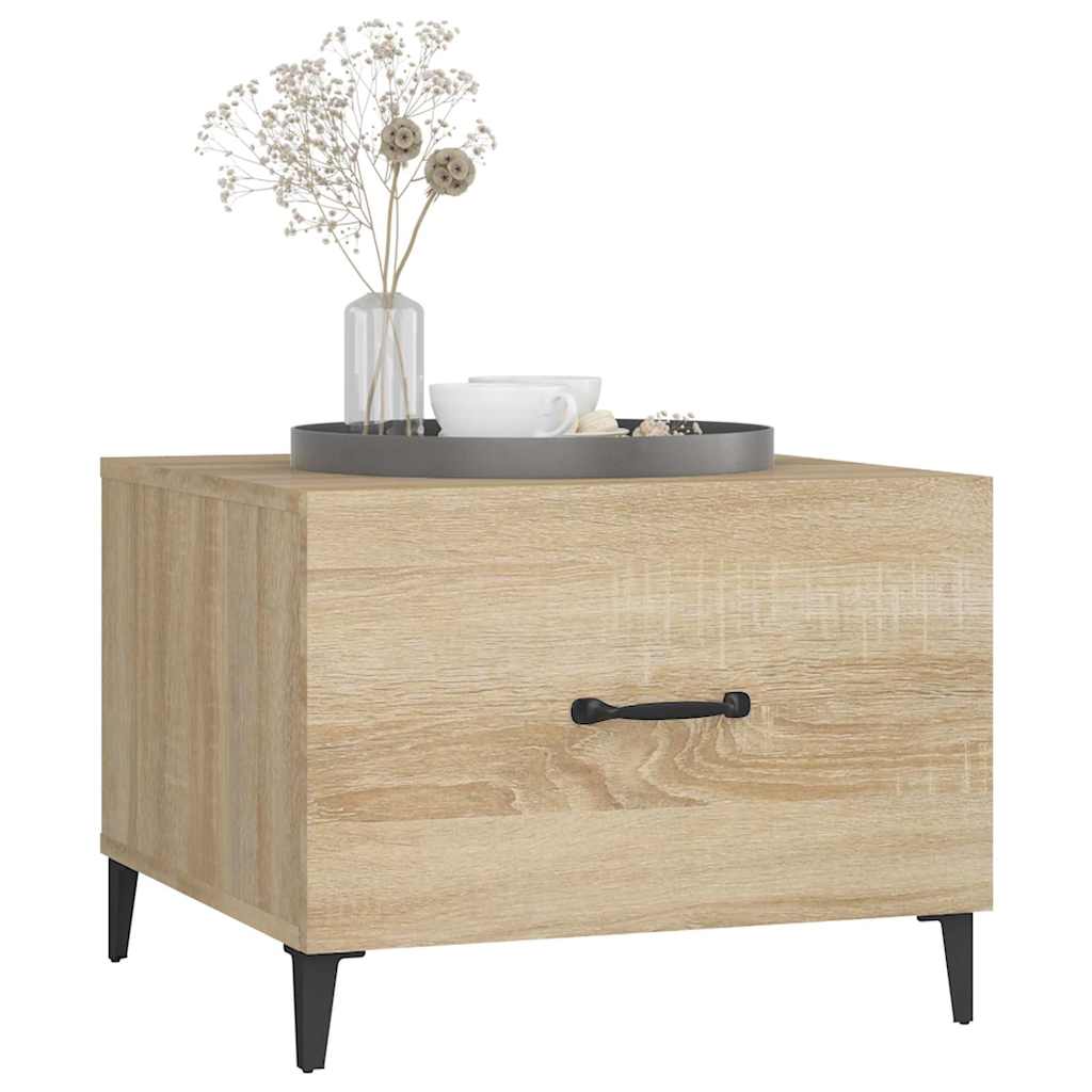Mesa De Centro Con Patas De Metal 2 Uds 50X50X40Cm
